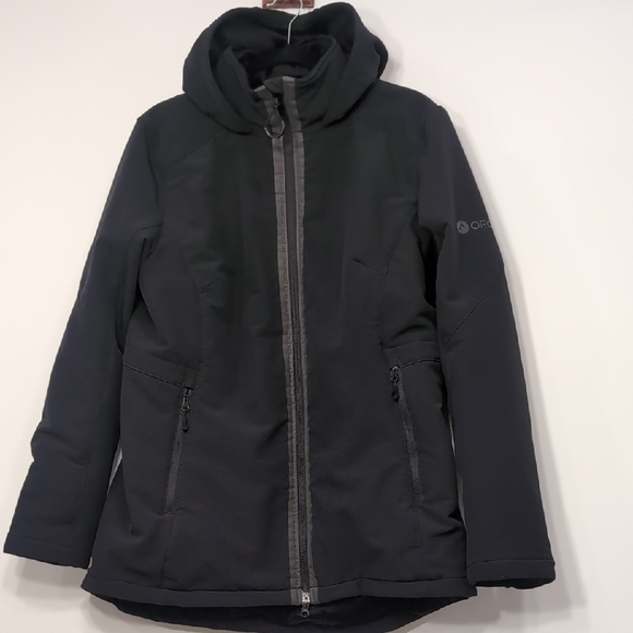 Oros | Black Insulated Ski Snow Jacket with High Collar and Hood Size 2X - Picture 1 of 10